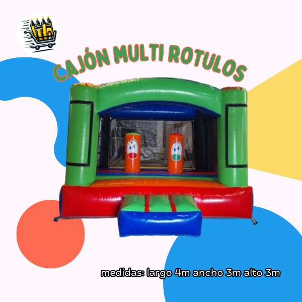 INFLABLE CAJÓN MULTIROTULOS